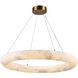 Camila LED 27 inch Brushed Brass Chandelier Ceiling Light