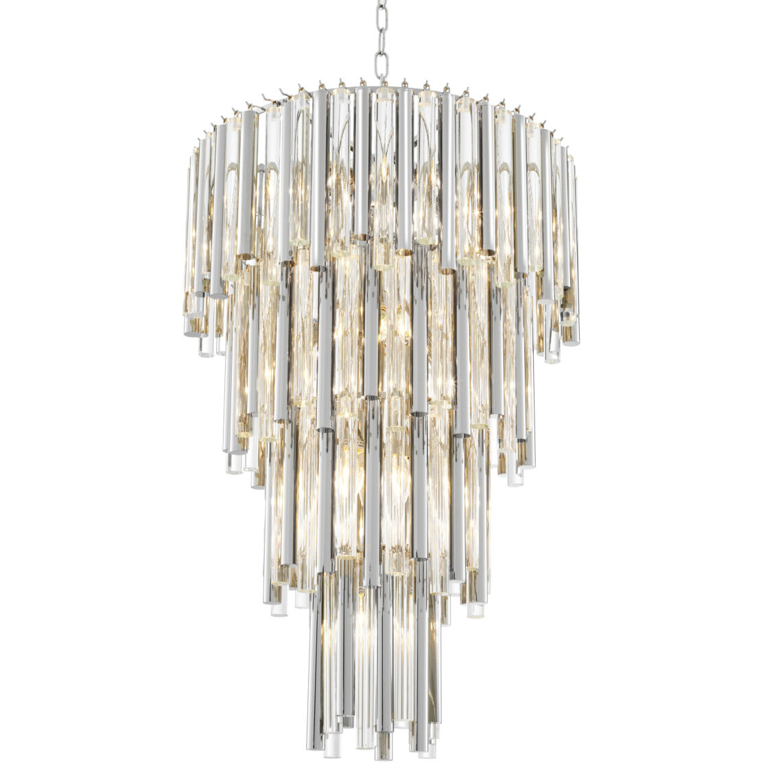 Gigi 13 Light 22.44 inch Nickel Chandelier Ceiling Light, Large