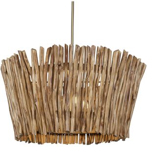 Rhea 4 Light 29.5 inch Antique Brass and Natural Chandelier Ceiling Light