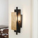 Lowery 1 Light Textured Black ADA Wall Sconce Wall Light, Design Series