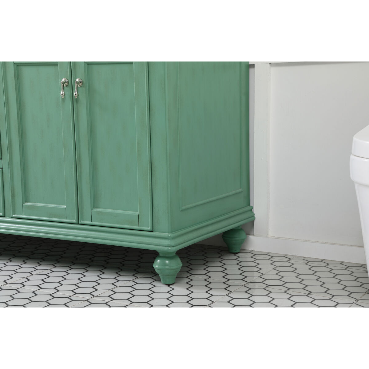 Otto 60 X 21 X 35 inch Vintage Mint Vanity Sink Set