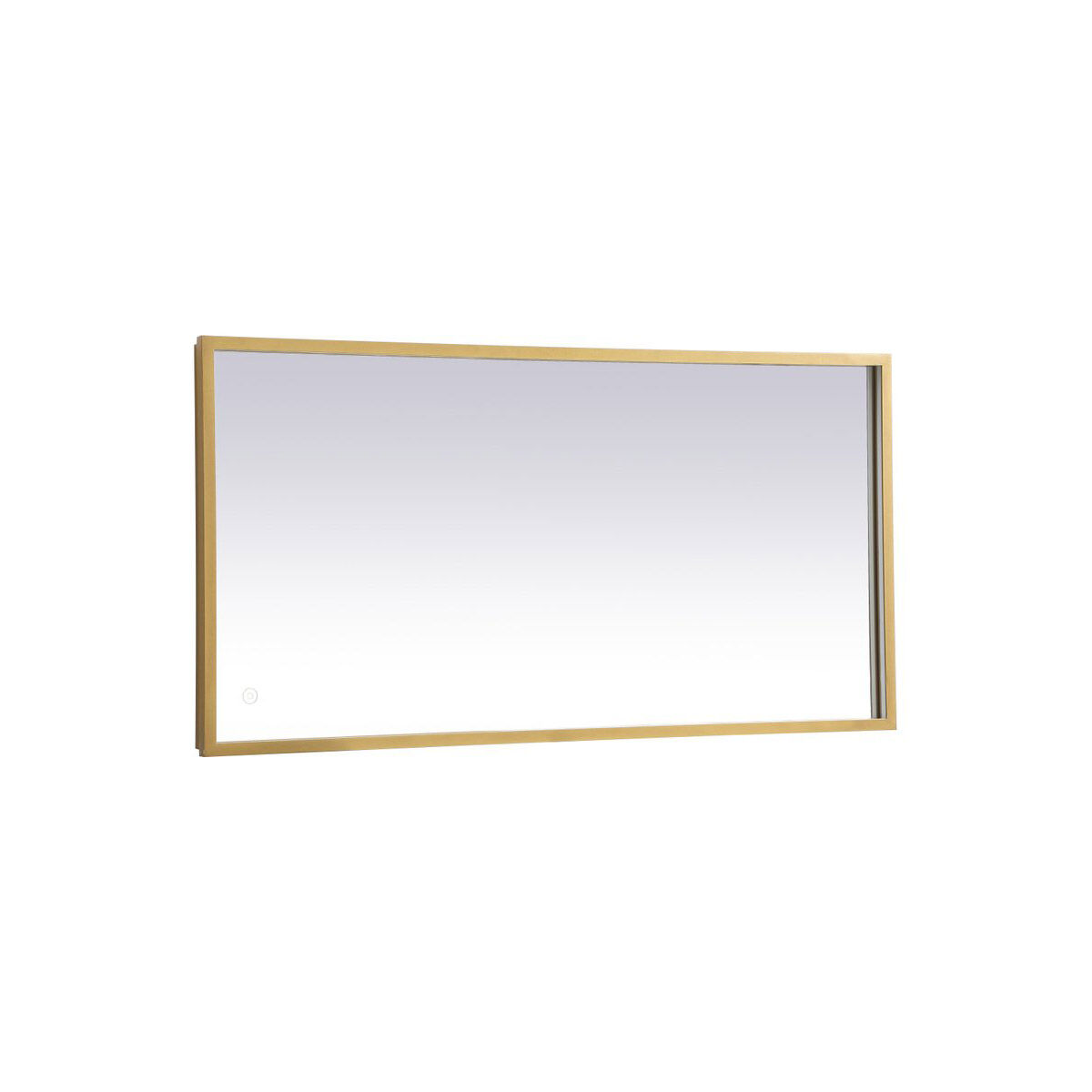 Pier 30 X 20 inch Brass LED Mirror