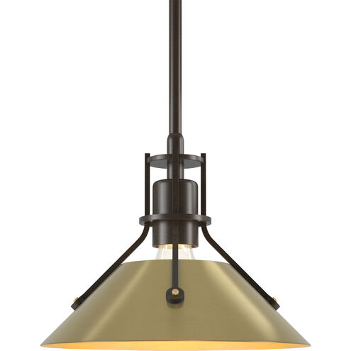 Henry 1 Light 9.2 inch Bronze and Modern Brass Mini Pendant Ceiling Light in Bronze/Modern Brass