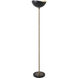 Luna Bella 72 inch 28 watt Weathered Brass Torchiere Floor Lamp Portable Light
