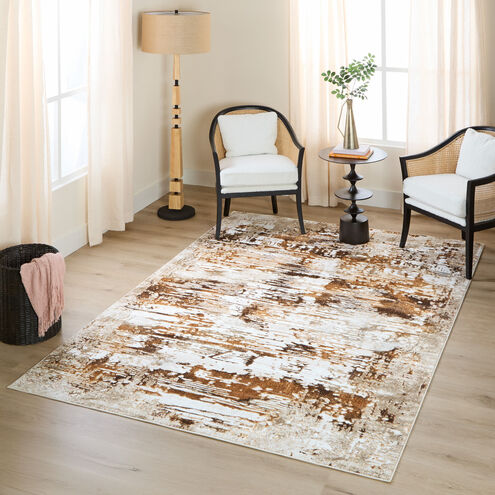 Piave 90 X 63 inch Earth Tones Rug in 5 x 7