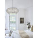 Lisa McDennon Luca 3 Light 21.25 inch Polished Chrome Indoor Chandelier Ceiling Light, Convertible to Semi-Flush