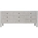 Conrad White Wash Dresser, 9 Drawer