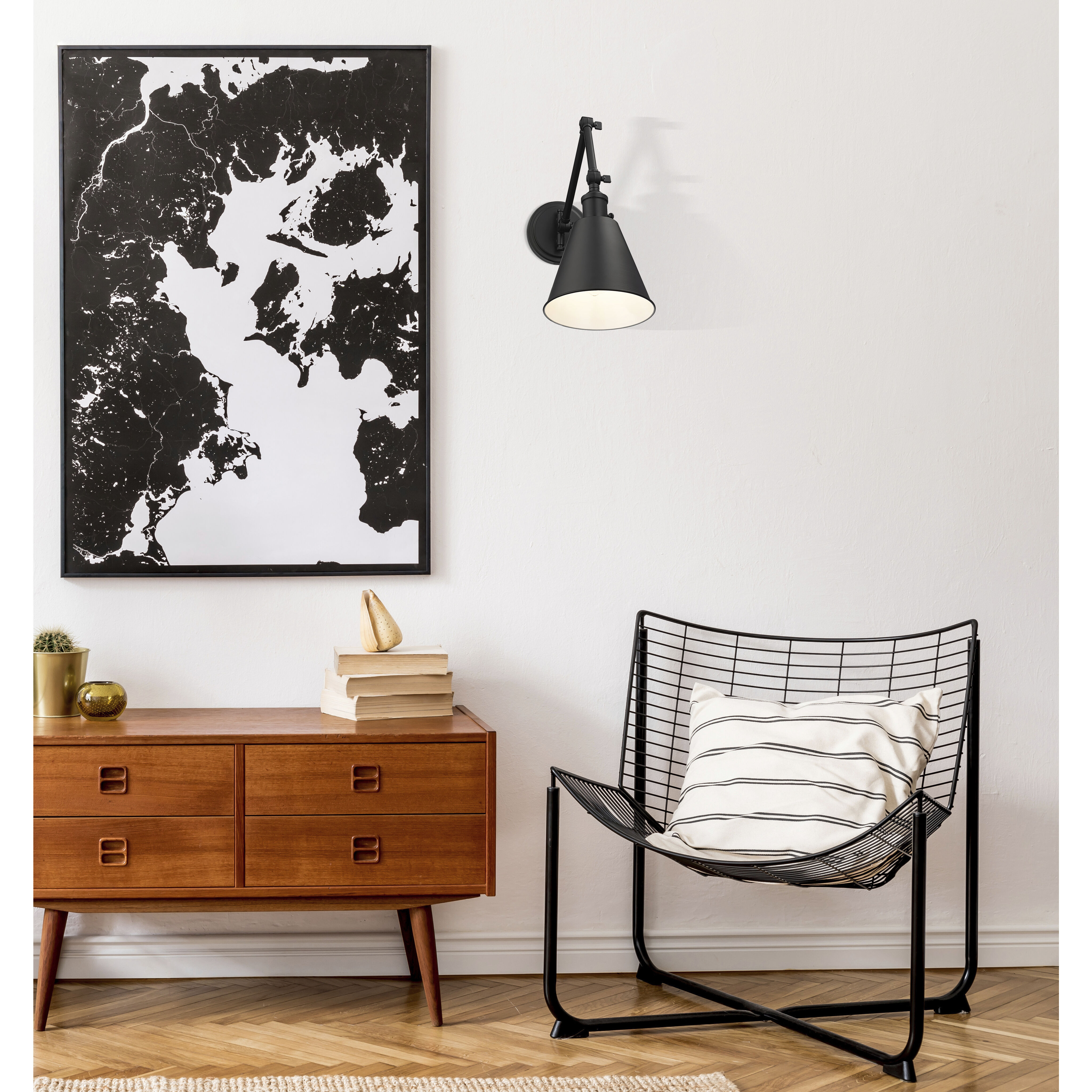 Gayson 1 Light 7.5 inch Matte Black Wall Sconce Wall Light