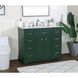 Americana 42 X 21.5 X 35 inch Green Vanity Sink Set