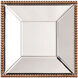 Lydia 12 X 12 inch Antique Gold Wall Mirror