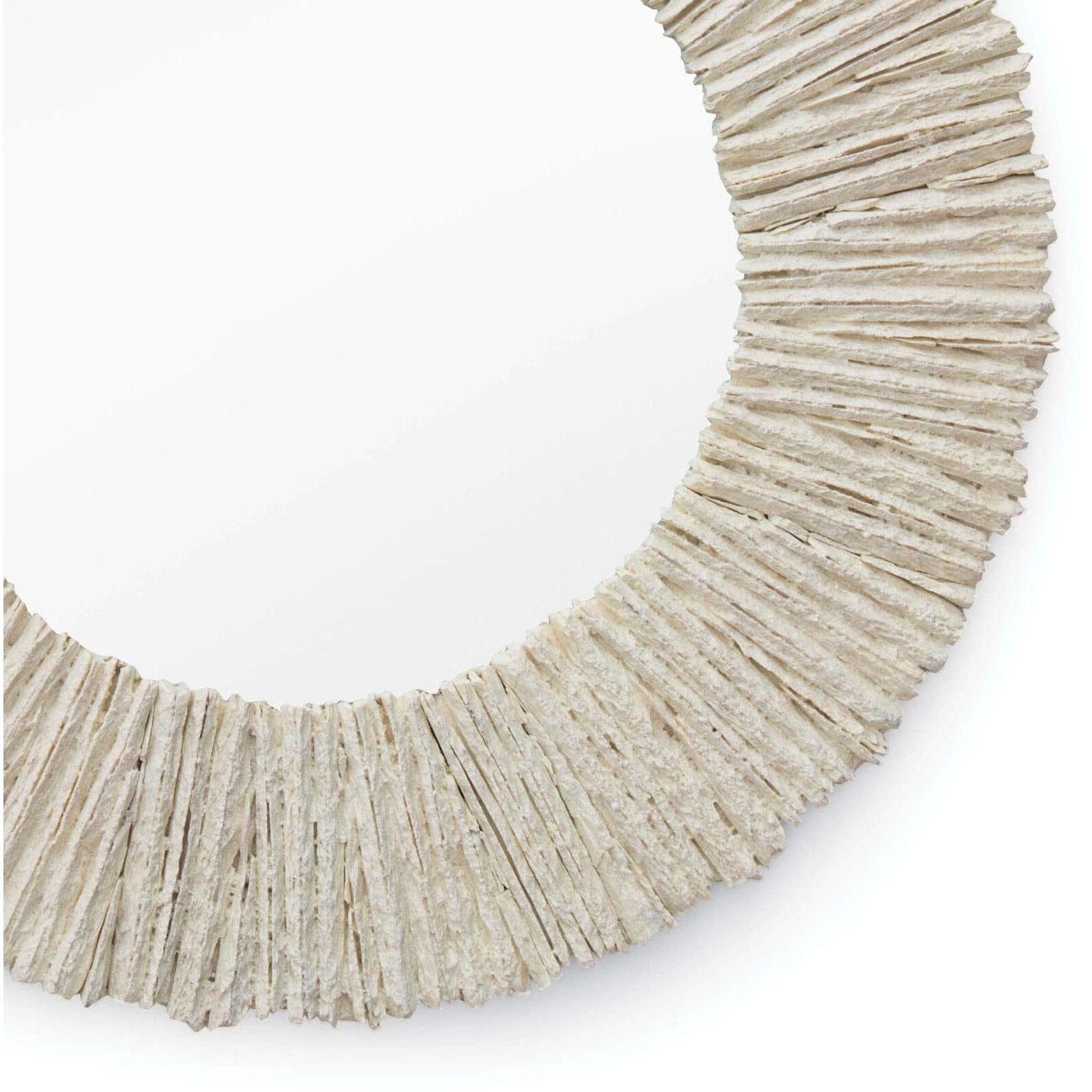 Slate 36 X 36 inch Natural Mirror, Round