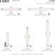 Lund LED 4 inch Polished Chrome ADA Bath Vanity Wall Light