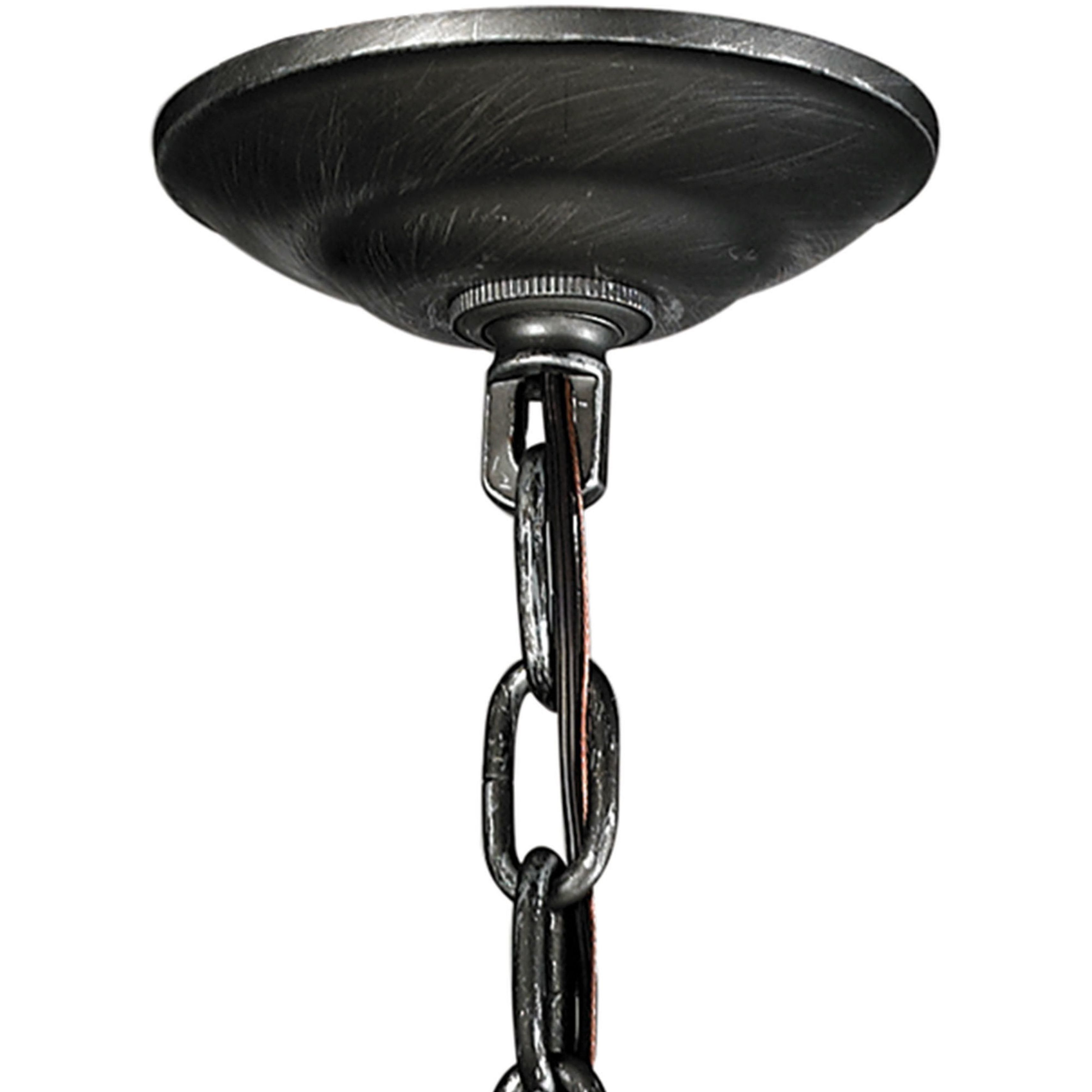 Renaissance Invention 3 Light 18 inch Aged Wood with Weathered Zinc and Clear Chandelier Ceiling Light