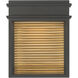 Clyne LED 9 inch Sand Coal Black and Legacy Brass Outdoor Wall Sconce