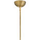 Altman 6 Light 80 inch Lacquered Brass Chandelier Ceiling Light