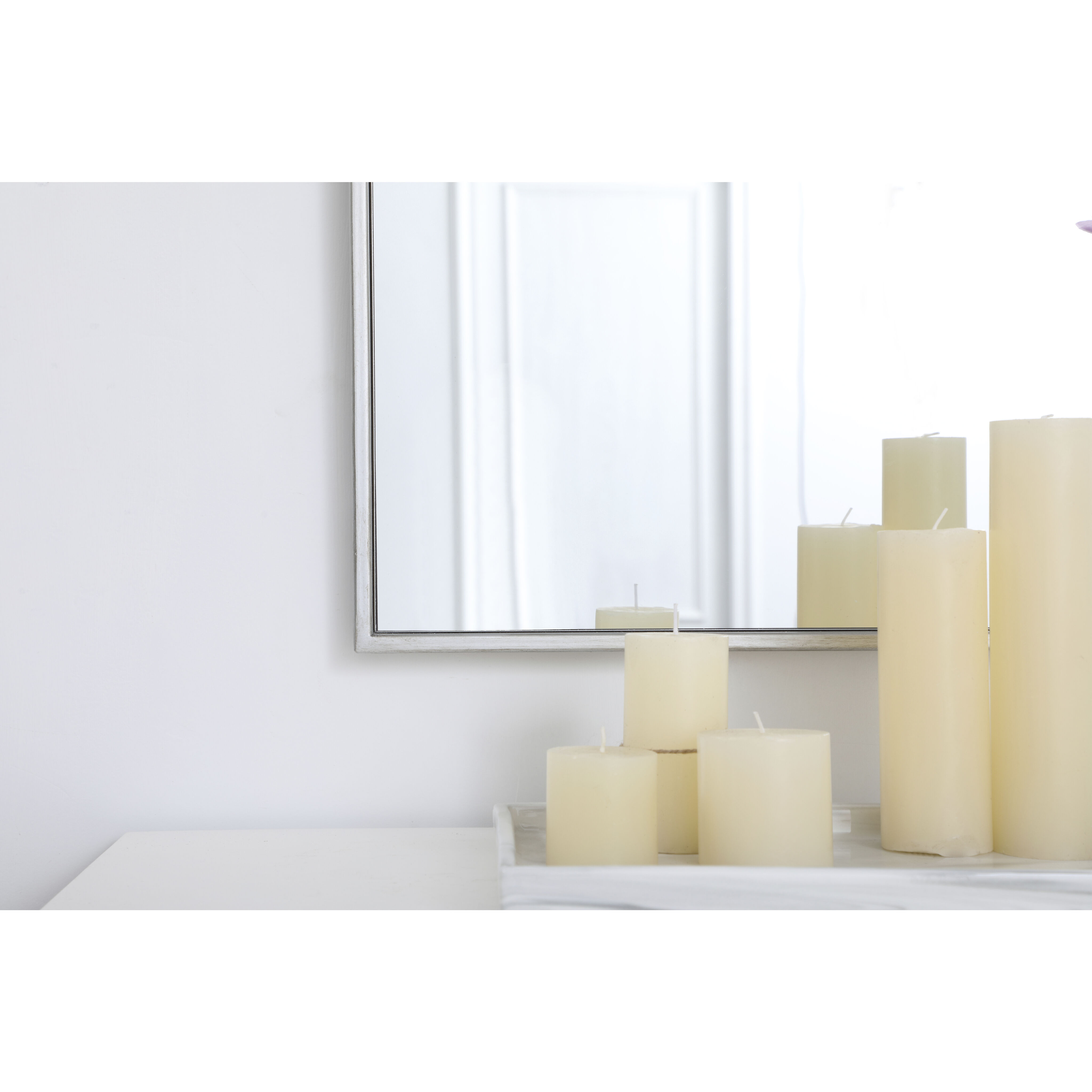 Monet 36 X 18 inch Silver Wall Mirror