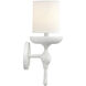 Concord Wall Sconce Wall Light in White Plaster