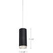 Cameo LED 3.13 inch Black Pendant Ceiling Light