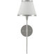 Brimsley 1 Light 7 inch Polished Nickel Wall Sconce Wall Light