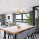 Summer Jazz 6 Light 28 inch Brushed Gold Chandelier Ceiling Light