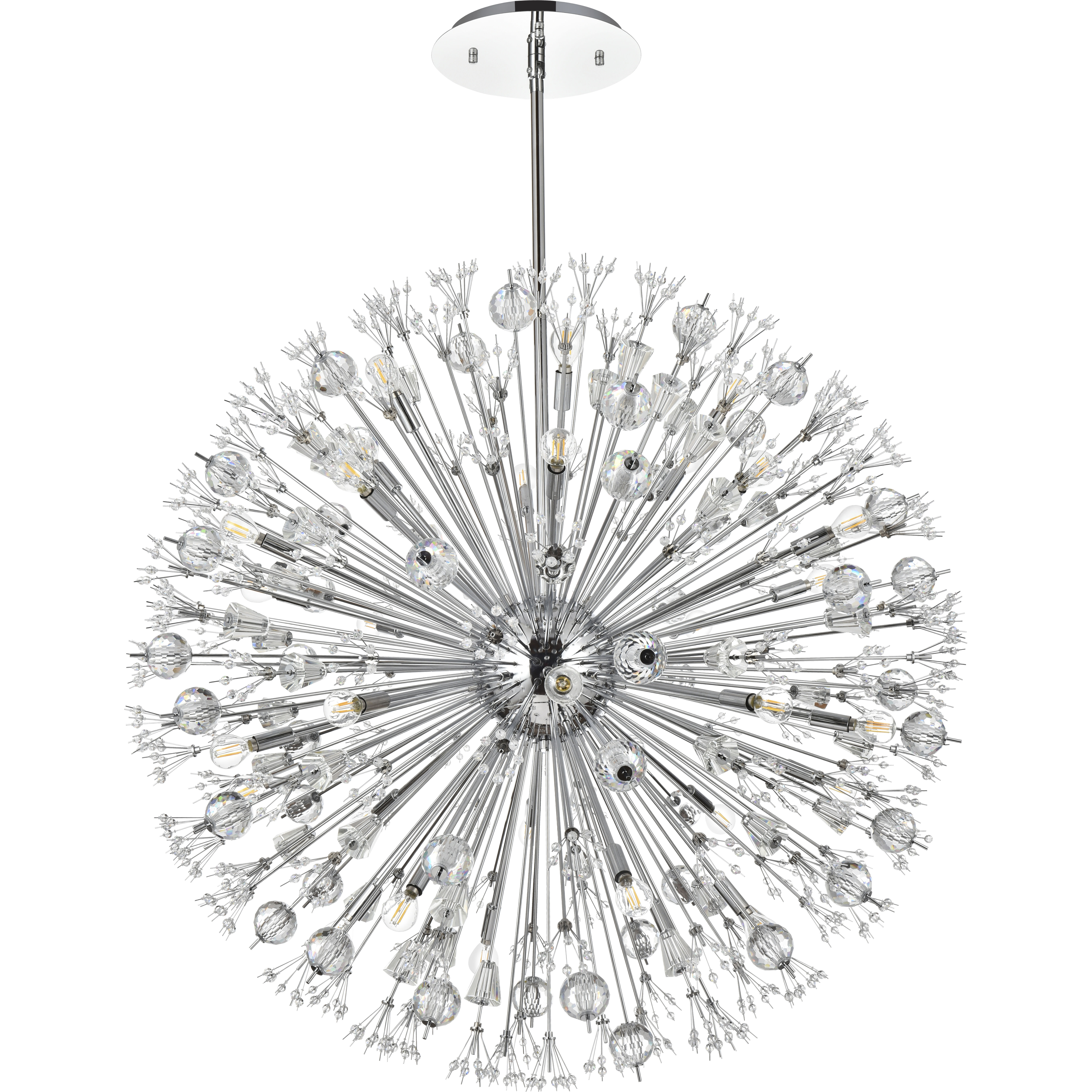 Vera 32 Light 44 inch Chrome Pendant Ceiling Light