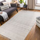 July 60 X 36 inch Light Grey Rug in 3 x 5, Rectangle