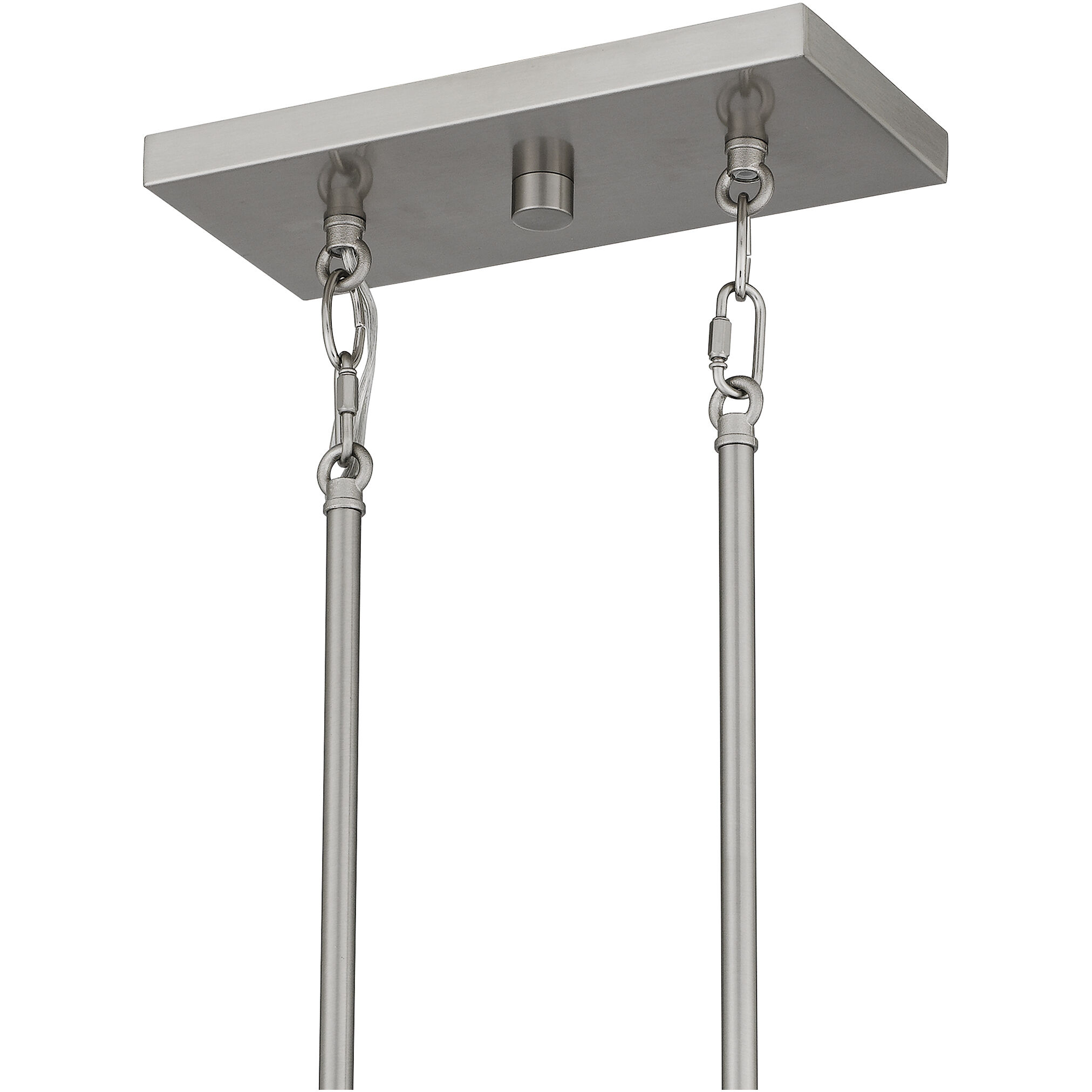 Acacia 3 Light 35 inch Brushed Nickel Island Light Ceiling Light