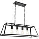 Resolute 4 Light 32 inch Black Pendant Ceiling Light
