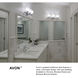 Avon 4 Light 31.75 inch Brushed Nickel Vanity Light Wall Light in Etched Opal