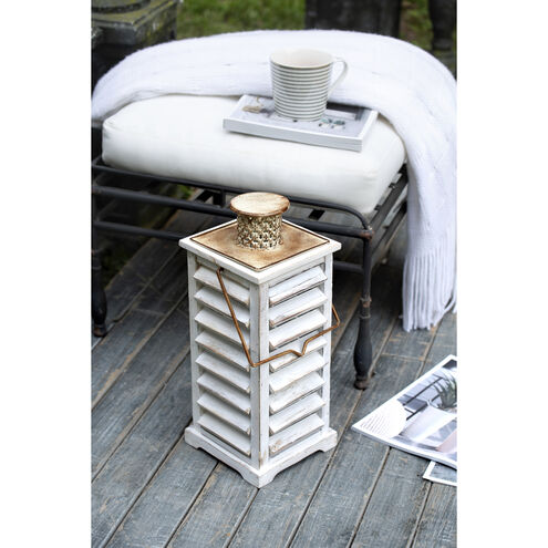 Hesper 6.5 inch White Outdoor Lantern, Set of 2