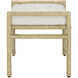 Olisa 18.5 inch Natural and Rowann Pearl Ottoman