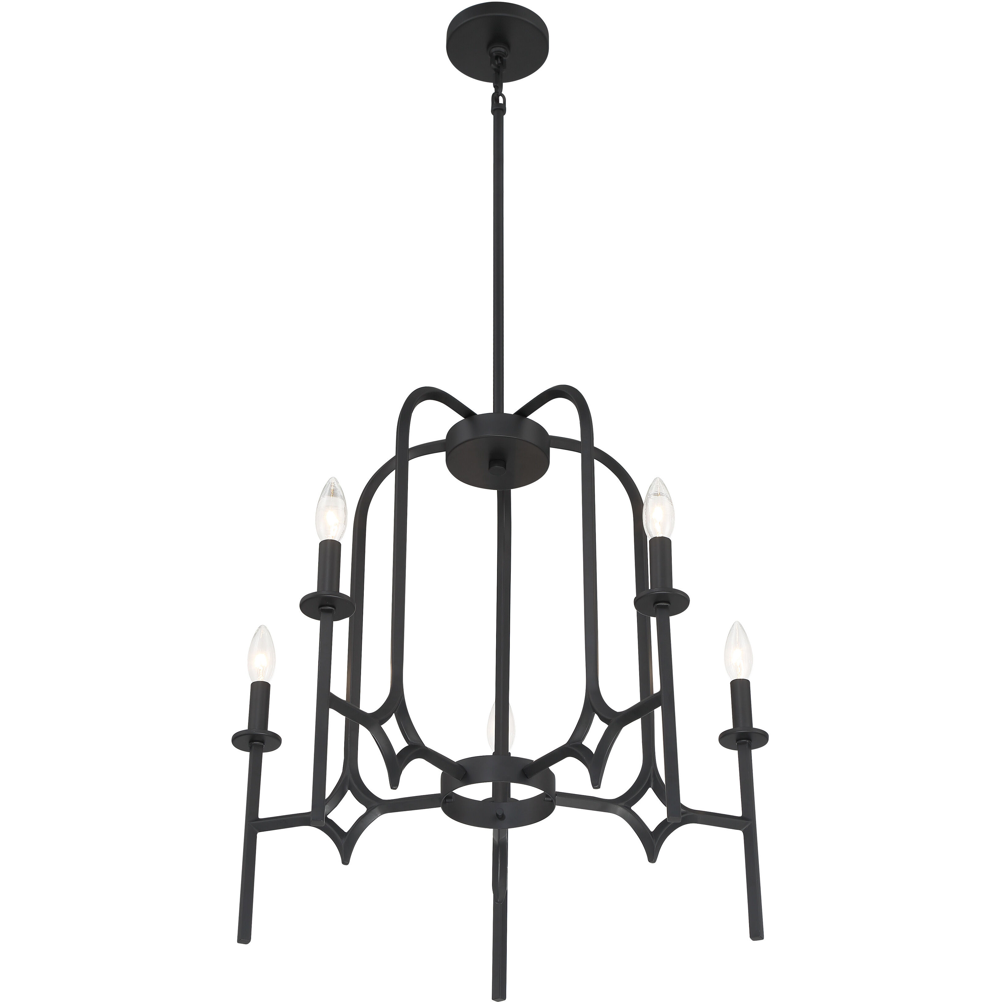 Muncie 5 Light Coal Chandelier Ceiling Light