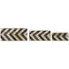 Zig Zag 4 inch Brown/White Decorative Box