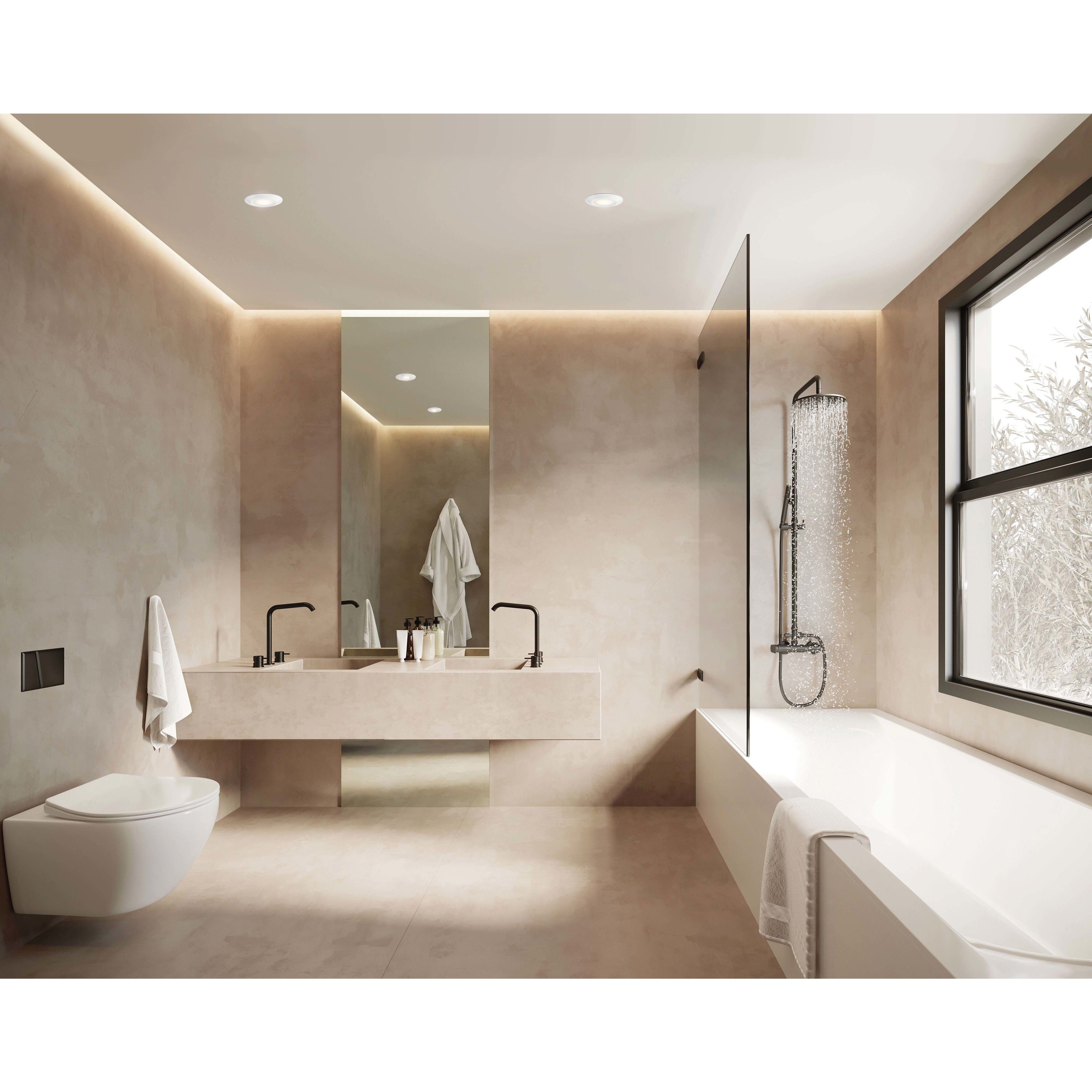 Button LED 6.3 inch White Flush Mount Ceiling Light