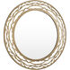 Kato 33 X 33 inch Havana Gold Wall Mirror, Smithsonian Collaboration