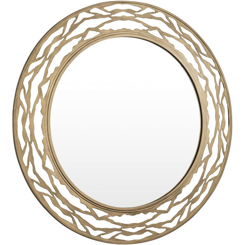 Kato 33 X 33 inch Havana Gold Wall Mirror, Smithsonian Collaboration
