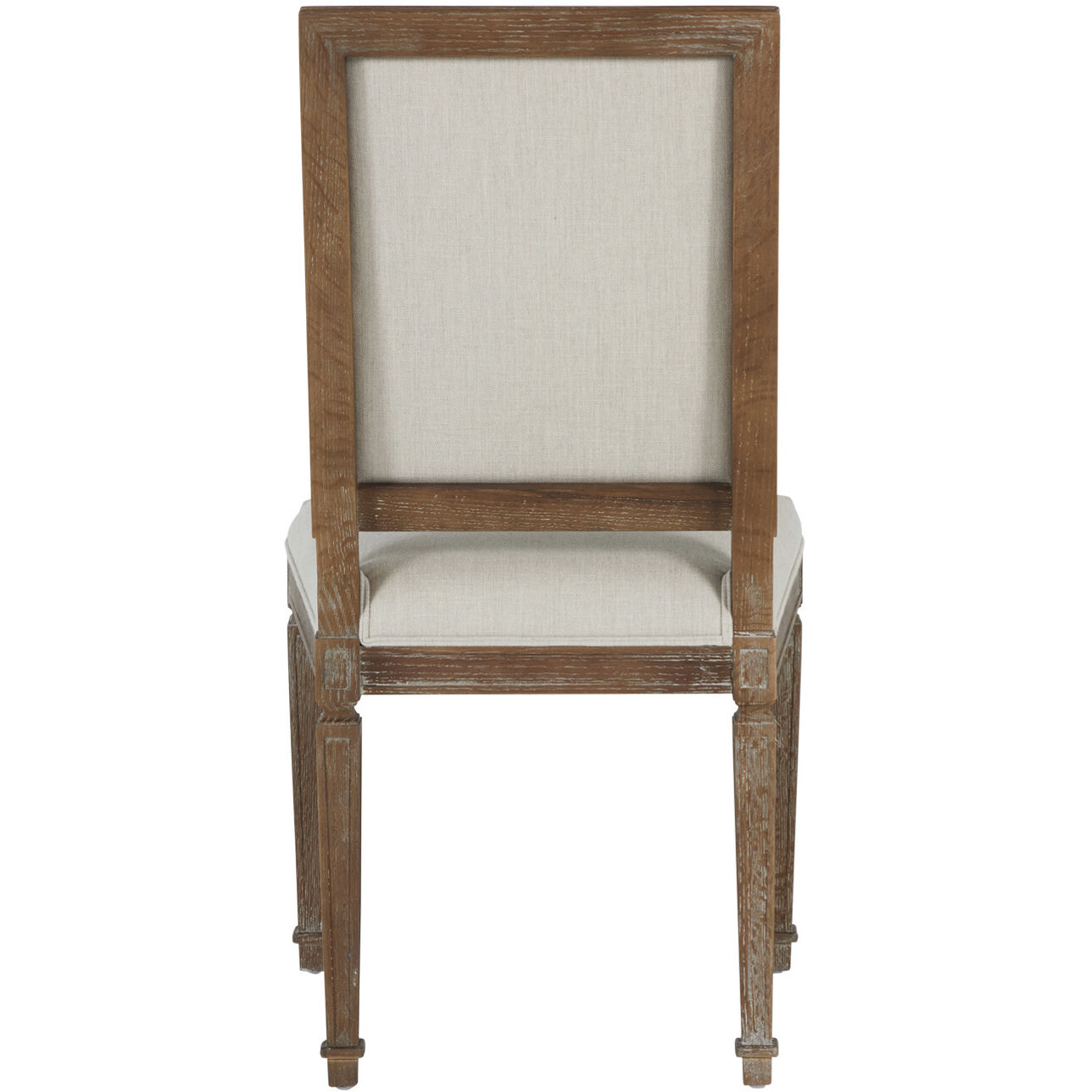Danielle Pecan / Sunbrella Linen Dove Dining Chair