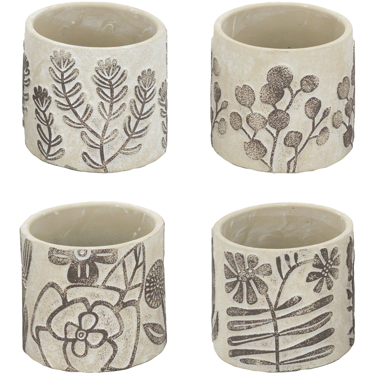 Anita Gray and Brown Planter
