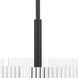 Seville 4 Light 17.87 inch Matte Black Convertible Pendant Ceiling Light, Design Series