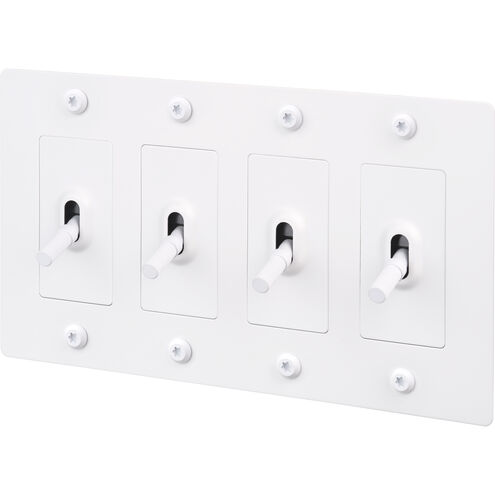 4G Toggle 120-277 White Light Switch