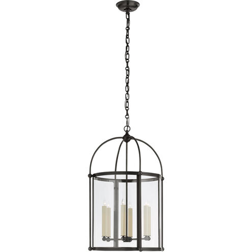 Chapman & Myers Riverside Round 6 Light 19 inch Bronze Lantern Pendant Ceiling Light, Medium