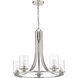 Beckett 5 Light 27 inch Brushed Nickel Chandelier Ceiling Light