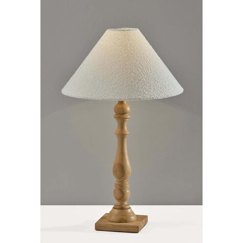 Rigby 27 inch 100.00 watt Natural Wood Table Lamp Portable Light