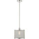 Industro 1 Light 10 inch Brushed Nickel Pendant Ceiling Light