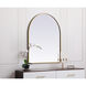 Ayra 36 X 30 inch Brass Mirror in 30 x 36
