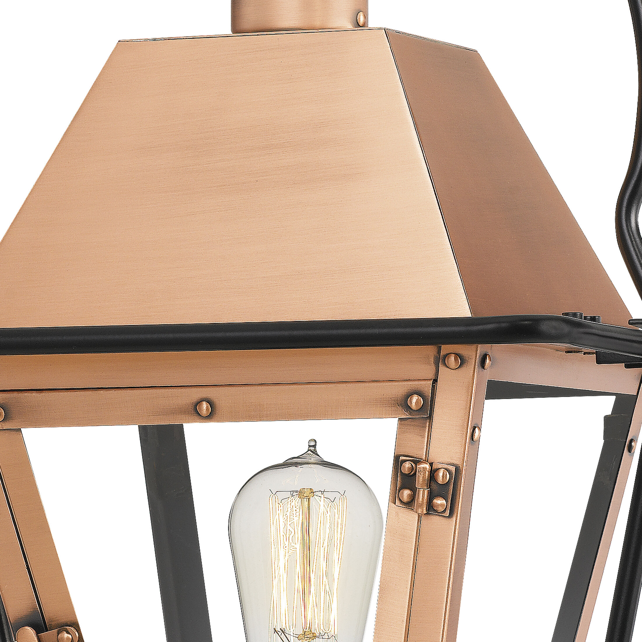 Rue De Royal 1 Light 23 inch Aged Copper Outdoor Post Lantern