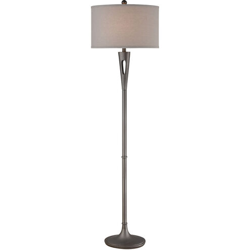 Marshes 66 inch 150.00 watt Pewter Floor Lamp Portable Light, Lightning Rod