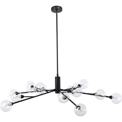 Draco LED 48 inch Black Pendant Lamp Ceiling Light