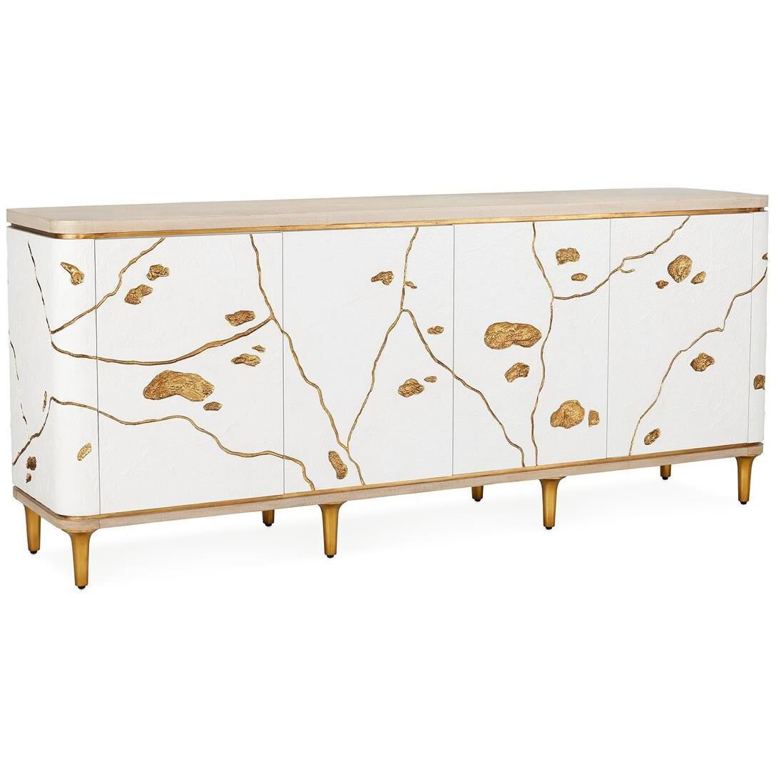 Kintsugi 86 X 20 inch Credenza, Four-Door