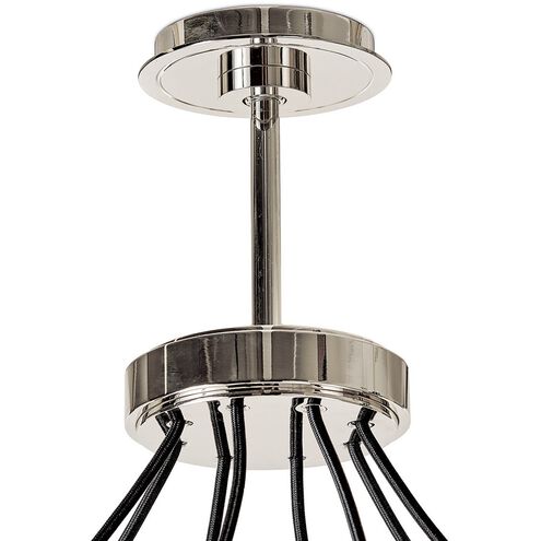 Dixon 8 Light 40 inch Polished Nickel Chandelier Ceiling Light